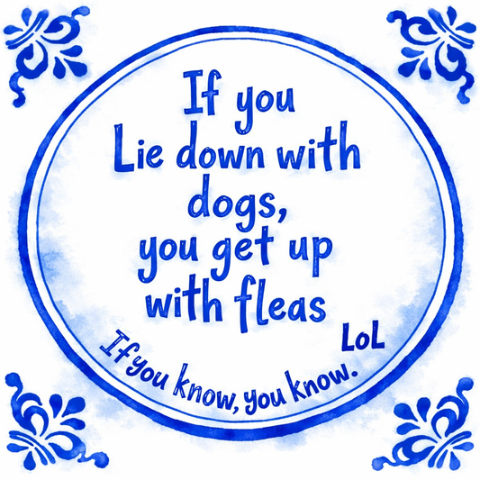 If You Lie Down With Dogs, You Get Up With Fleas