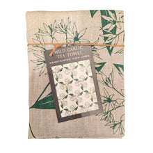 Load image into Gallery viewer, Tea Towel, Wild Garlic - Screenprinted Irish Linen
