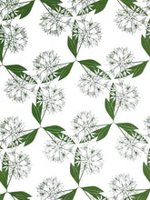 Load image into Gallery viewer, Tea Towel, Wild Garlic - Screenprinted Irish Linen
