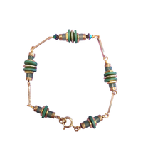 Load image into Gallery viewer, Solais Link Bracelet - Aventurine &amp; Hematite
