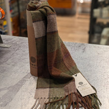 Load image into Gallery viewer, Autumn Plaid Lambswool Scarf - Made in Donegal Ireland
