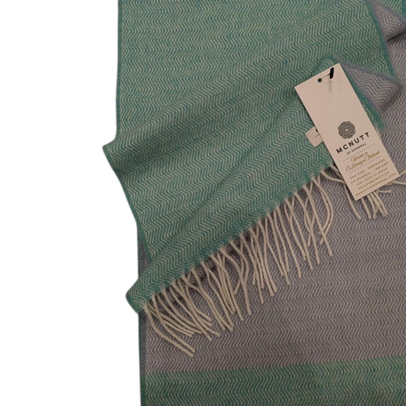 Bondi Wave Lambswool Scarf - Made in Donegal Ireland