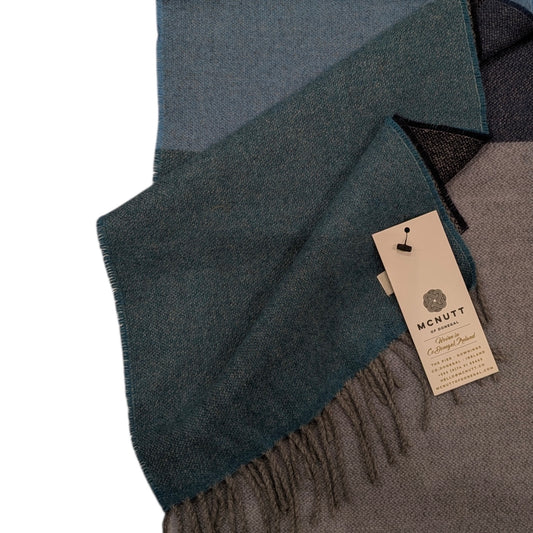 Marine Stripe Lambswool Scarf - Made in Donegal Ireland