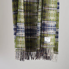 Load image into Gallery viewer, GREEN DIAMOND WEAVE THROW - Molloy &amp; Sons Donegal Tweed
