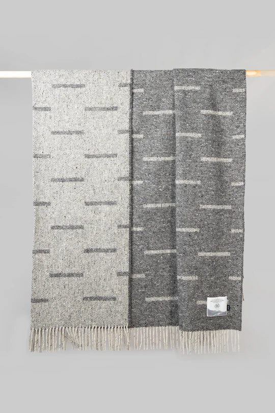 CHARCOAL MAGHERA THROW - Molloy & Sons Donegal Tweed