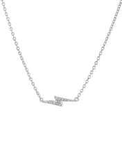 Load image into Gallery viewer, BOLT - Cubic Zirconia + Silver Necklace - Designed, Imagined, Made in Ireland
