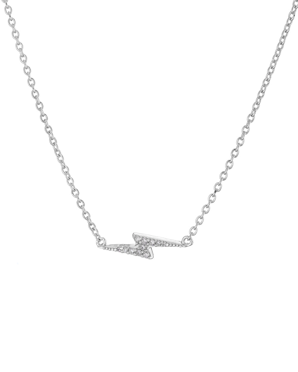 BOLT - Cubic Zirconia + Silver Necklace - Designed, Imagined, Made in Ireland