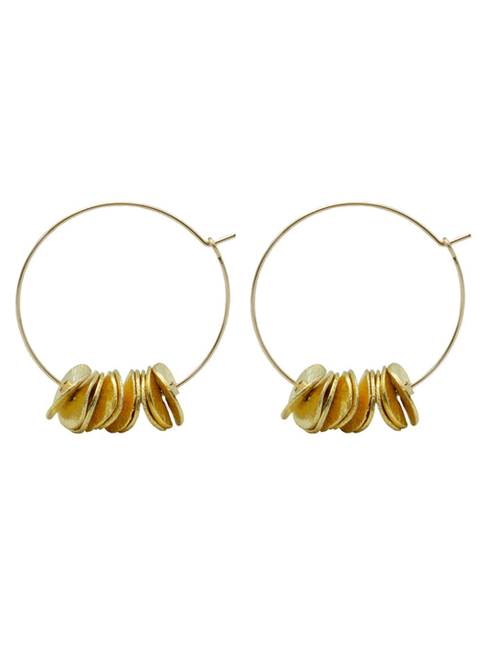 Gold Maxi Hoops - Vivien Walsh