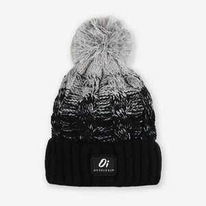 Black Fade Pom Hat - Outside In