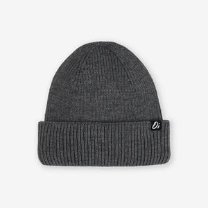 Dark Grey Beanie Hat - Outside In