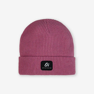 Raspberry Beanie Hat - Outside In