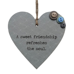 A Sweet Friendship - Wooden Hanging