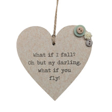 Load image into Gallery viewer, What If I Fall? - Wooden Hanging
