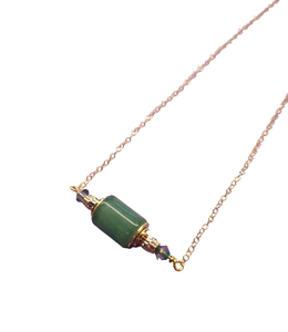 Wilde Emeralde Chain Necklace - Aventurine