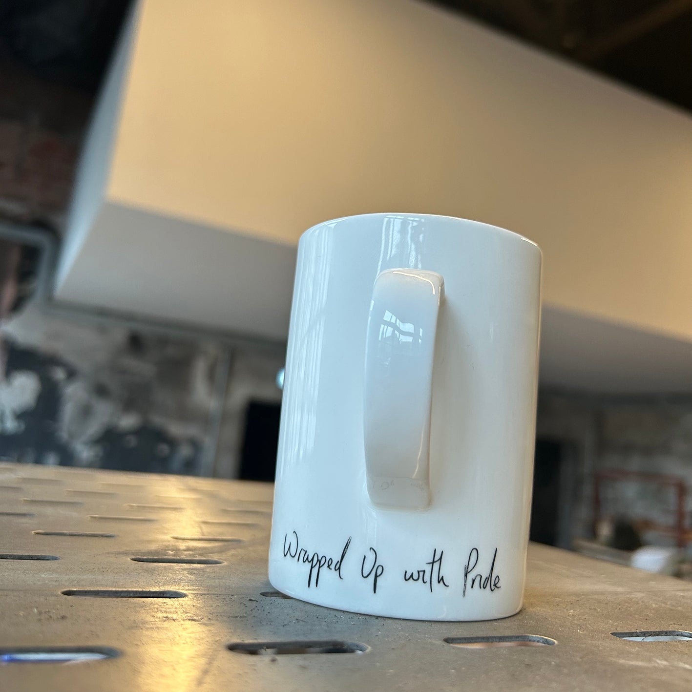 Wrapped Up with PRIDE - Bone China Mug by Stephen Farnan