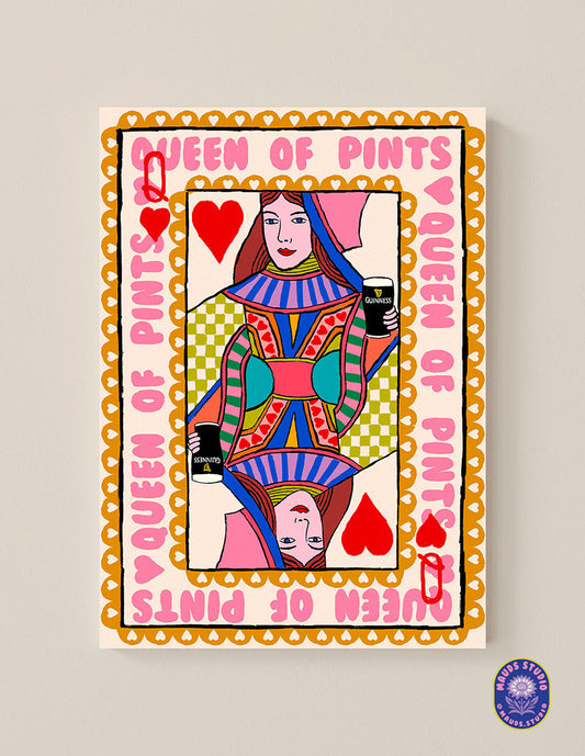 Queen of Pints (Colour) - Paper Print