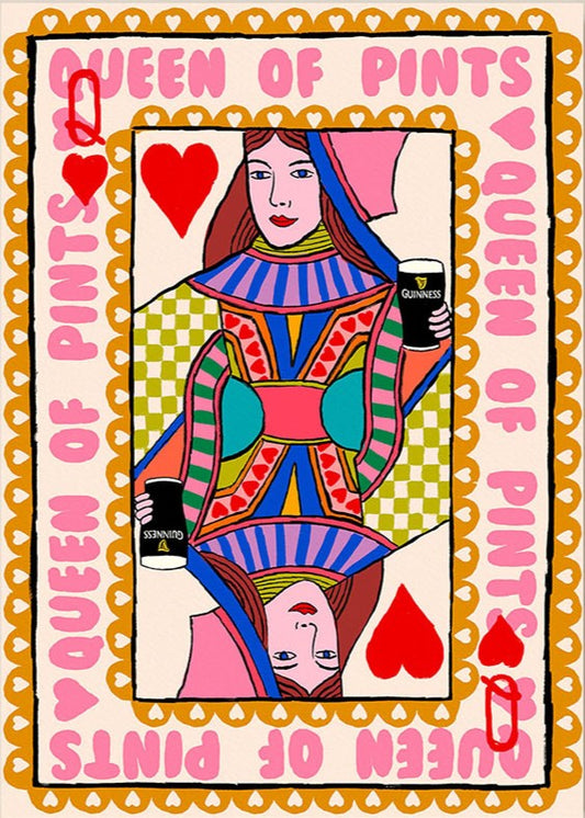 Queen of Pints (Colour) - Paper Print