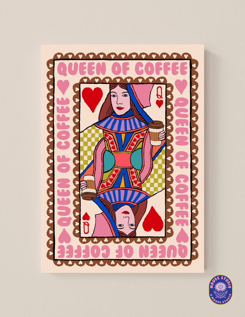 Queen of Coffee - Paper Print