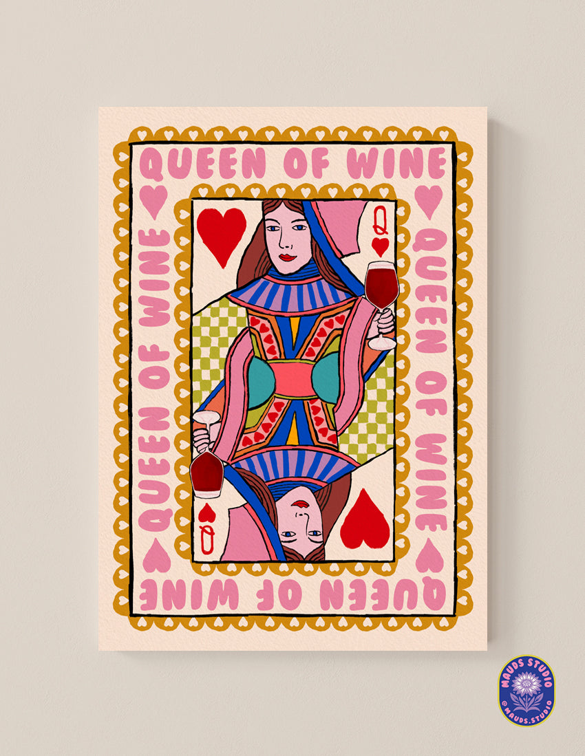 Queen of Wine (Red) - Paper Print