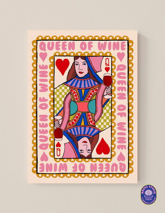 Queen of Wine (Red) - Paper Print