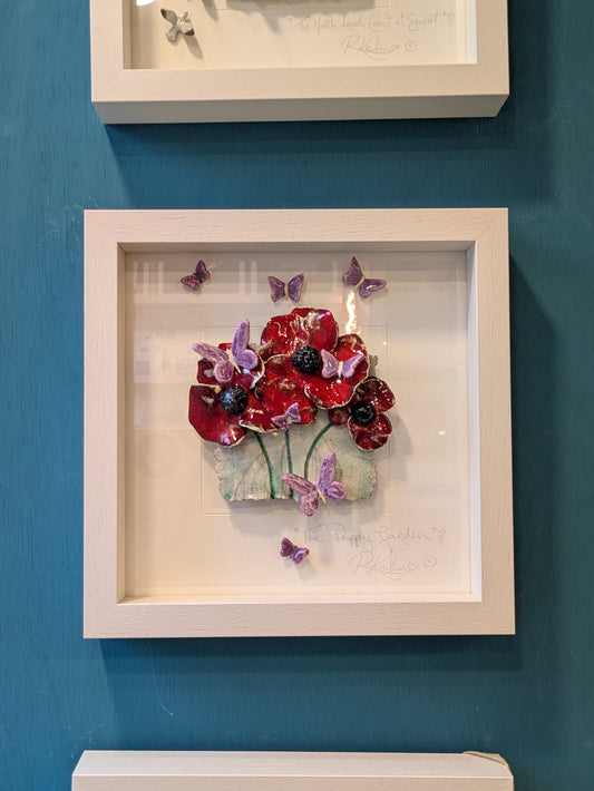 The Poppy Garden - Raku Ceramic Art by Rebeka Kahn