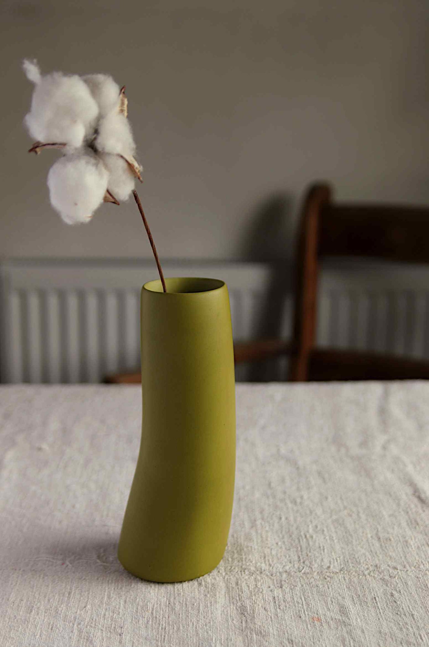 Tubular Vase (Olive Collection) - Skwid Studio