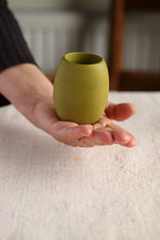 Load image into Gallery viewer, Oval Tealight Holder (Olive Green Collection) - Skwid Studio
