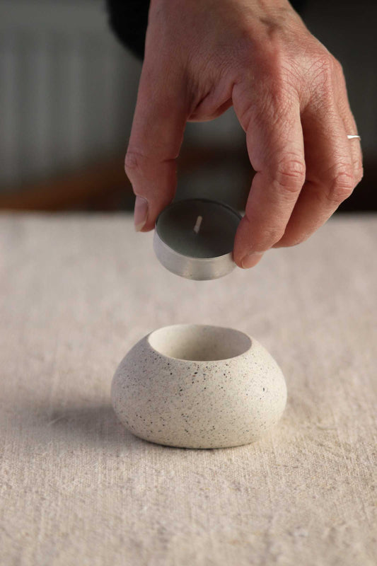 Squat Tealight Holder (Coastal Collection) - Skwid Studio