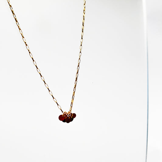 14kt Goldfill Five Tiny Disc Pendant