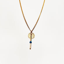 Load image into Gallery viewer, 14kt Goldfill Opal Ocean Disc Pendant
