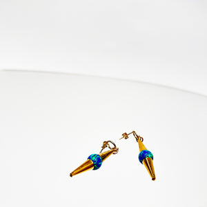 14kt Goldfill Opal Ocean Cylinder Earrings