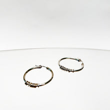 Load image into Gallery viewer, Silver Infinity Statement Hoops
