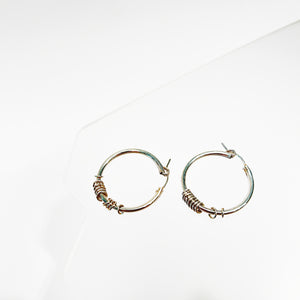 Silver Infinity Statement Hoops