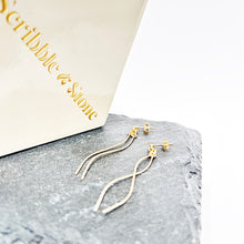 Load image into Gallery viewer, 14kt Goldfill Mini Diverge Earrings
