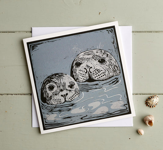 Seal with Pup - Greeting Card