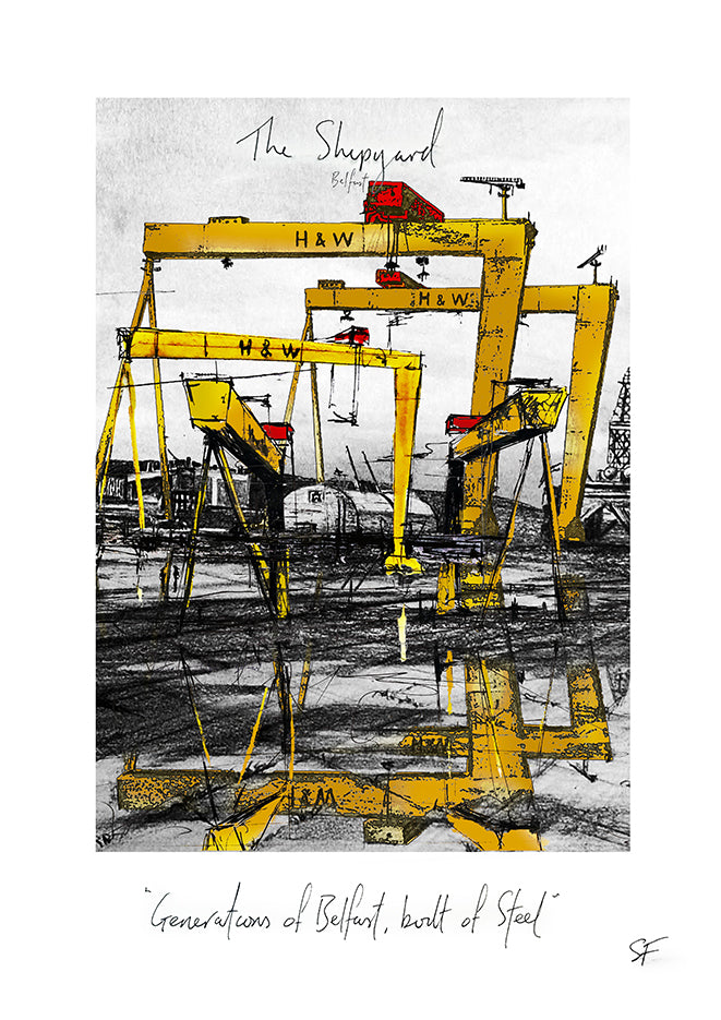 THE SHIPYARD - Contemporary Travel Poster