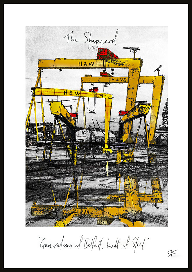 THE SHIPYARD - Contemporary Travel Poster