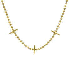 Load image into Gallery viewer, The Spike Trio Necklace - Gold
