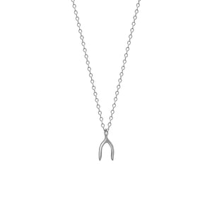 The Wishbone Necklace - Silver