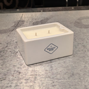 BELFAST SINK CANDLE - Mini Ceramic Model Replica by Cowfield Design