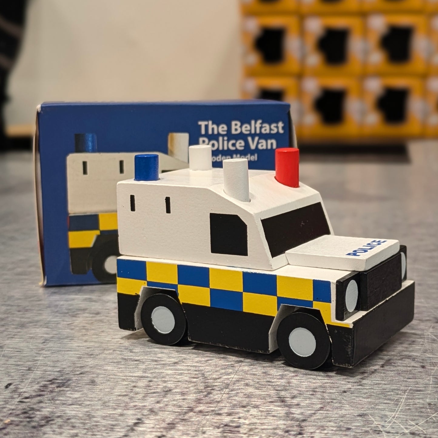 The Wee Belfast Police Van - Wooden Model