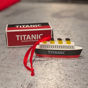 TITANIC - Mini Wooden Hanging Decoration