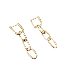 DROP LINK Earrings - Gold