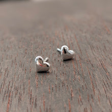 Load image into Gallery viewer, HEART STUDS - Silver
