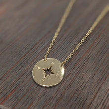 Load image into Gallery viewer, CUT OUT COMPASS Necklace - Gold
