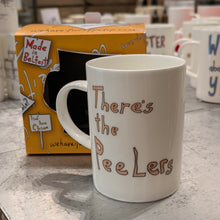 Load image into Gallery viewer, THERE&#39;S THE PEELERS   - Belfast - Slang - humorous - bone - china - mug
