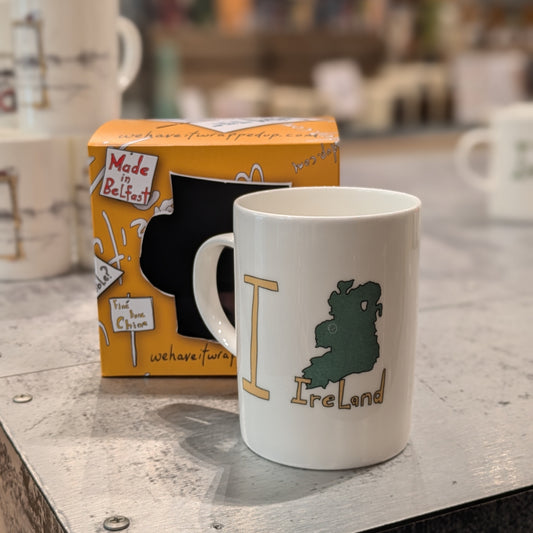 I Heart ❤️ Ireland - Novelty Bone China Mug