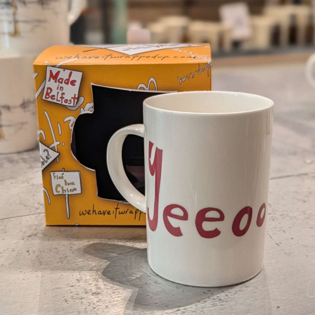 YEEOOO! - Belfast - Slang - humorous - bone - china - mug