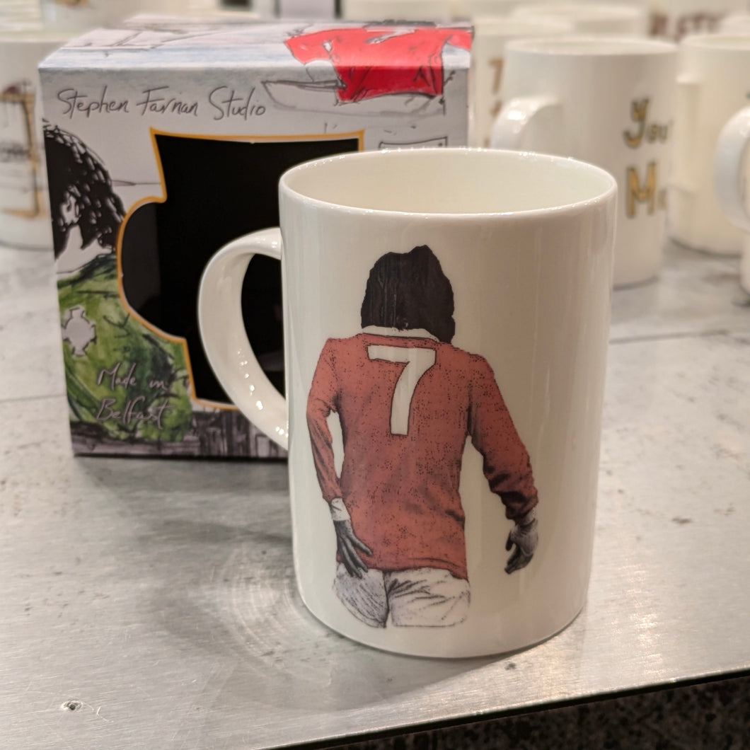 Number 7 George Best - Fine Bone China Mug