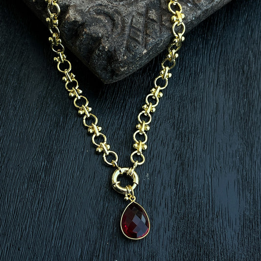 Odessa Necklace with Pink Tourmaline